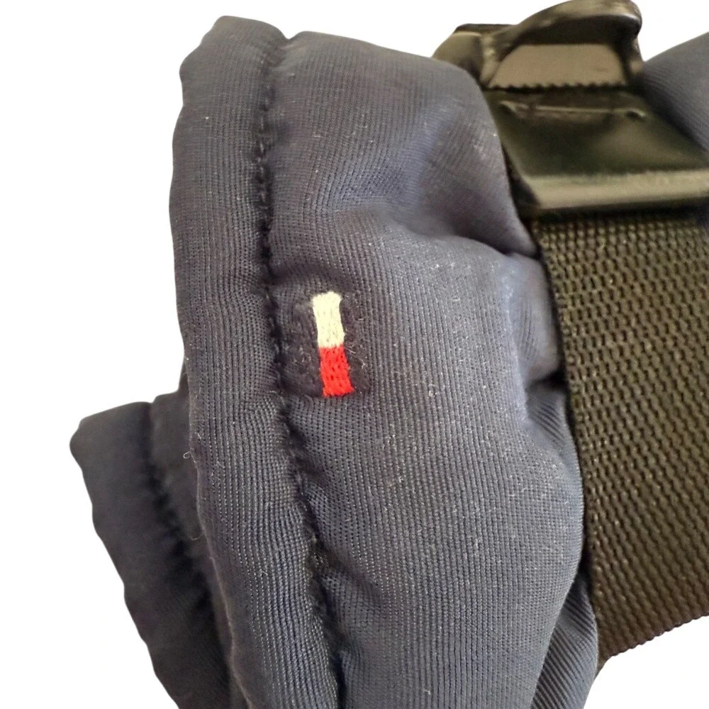 Tommy Hilfiger Navy Blue Waterproof Winter Ski Snow Gloves - Black Buckle - Kids